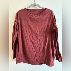 lululemon athletica Long Sleeve Top - Deep Red